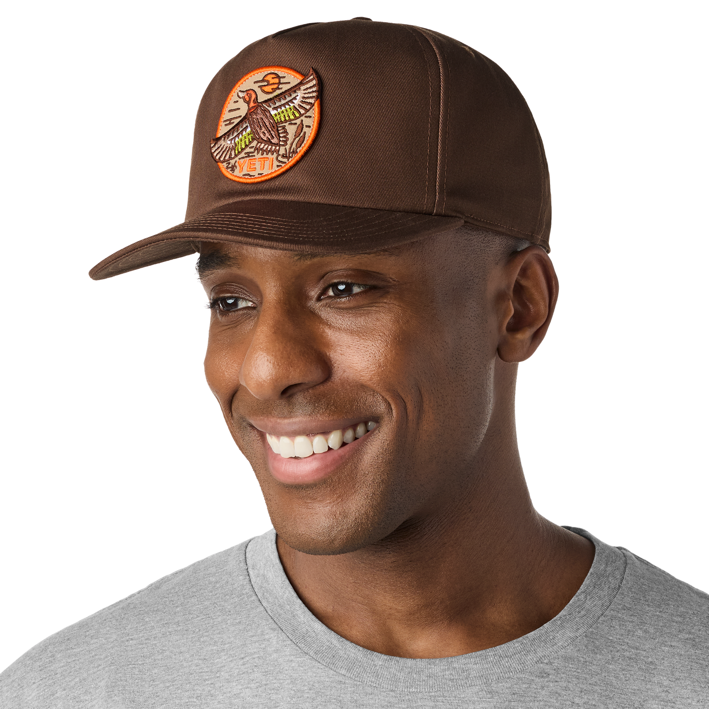 YETI YETI® BFTW Duck Flat Brim Hat Dark Brown
