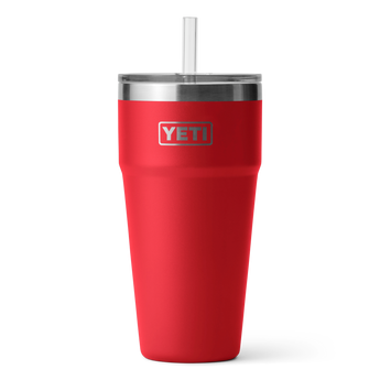 YETI Rambler® Verre 26 oz (760 ml) avec couvercle à paille Rescue Red
