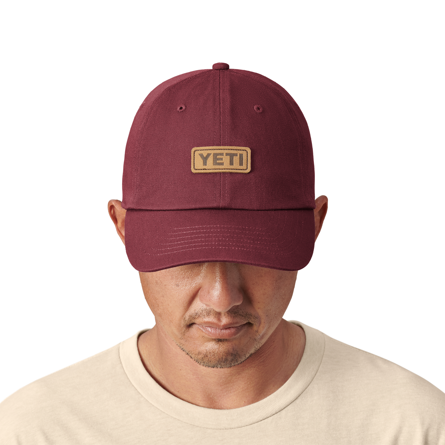 YETI Casquette de baseball Leather Logo Harvest Red