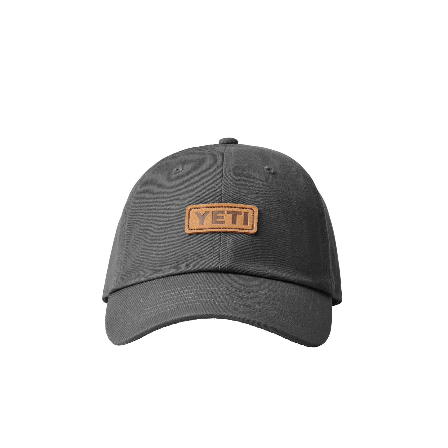 YETI Casquette de baseball Leather Logo Dark Grey