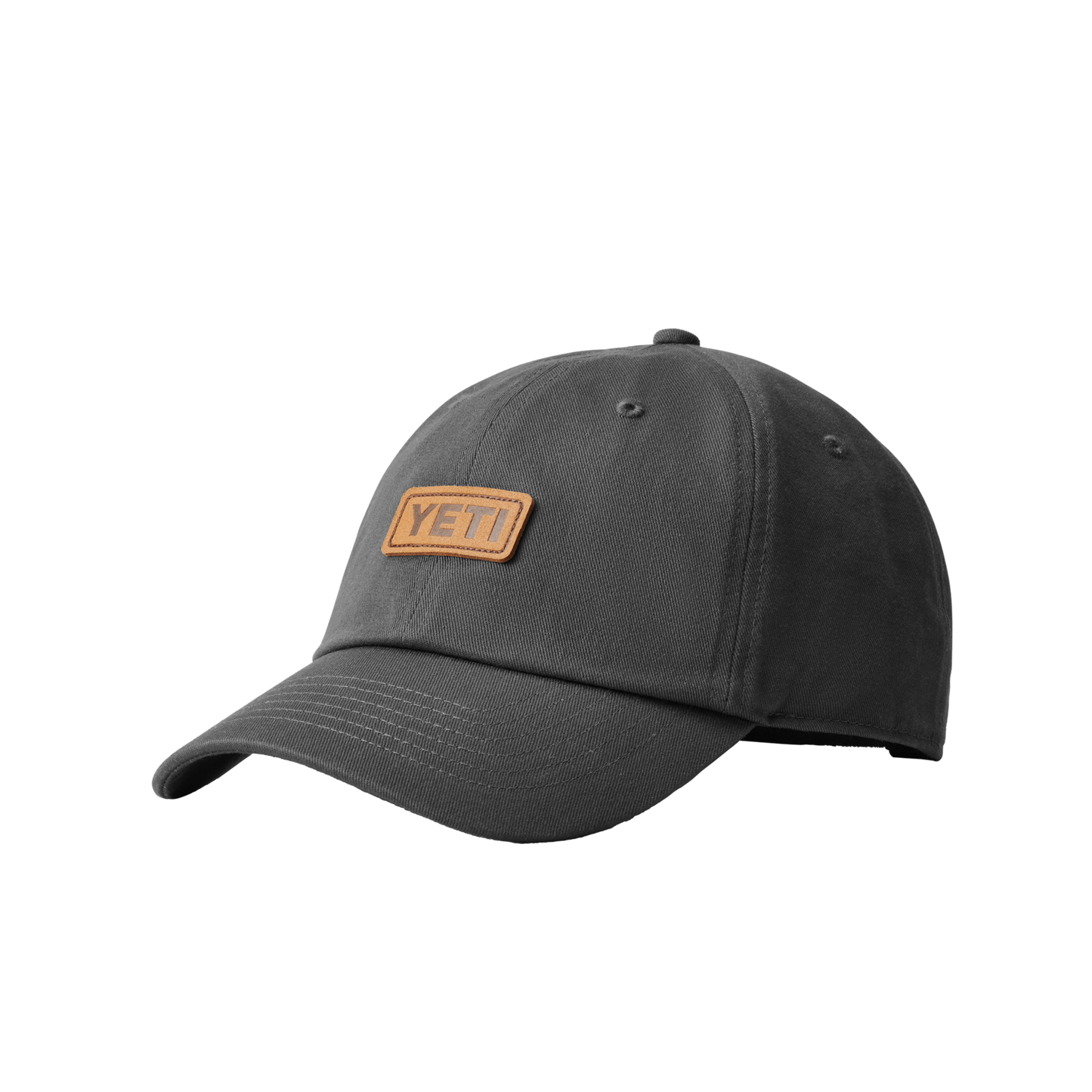 YETI Casquette de baseball Leather Logo Dark Grey
