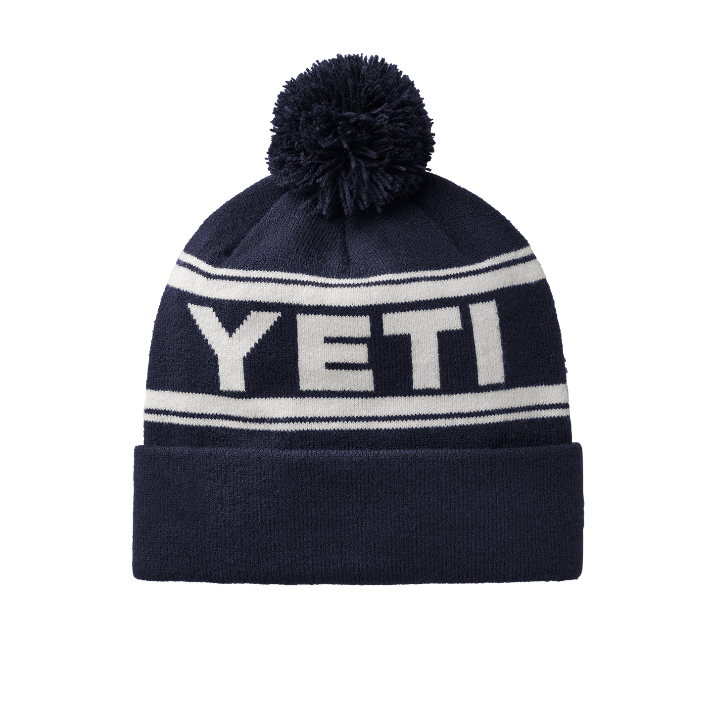 YETI Bonnet Logo Retro Knit Navy/Blanc