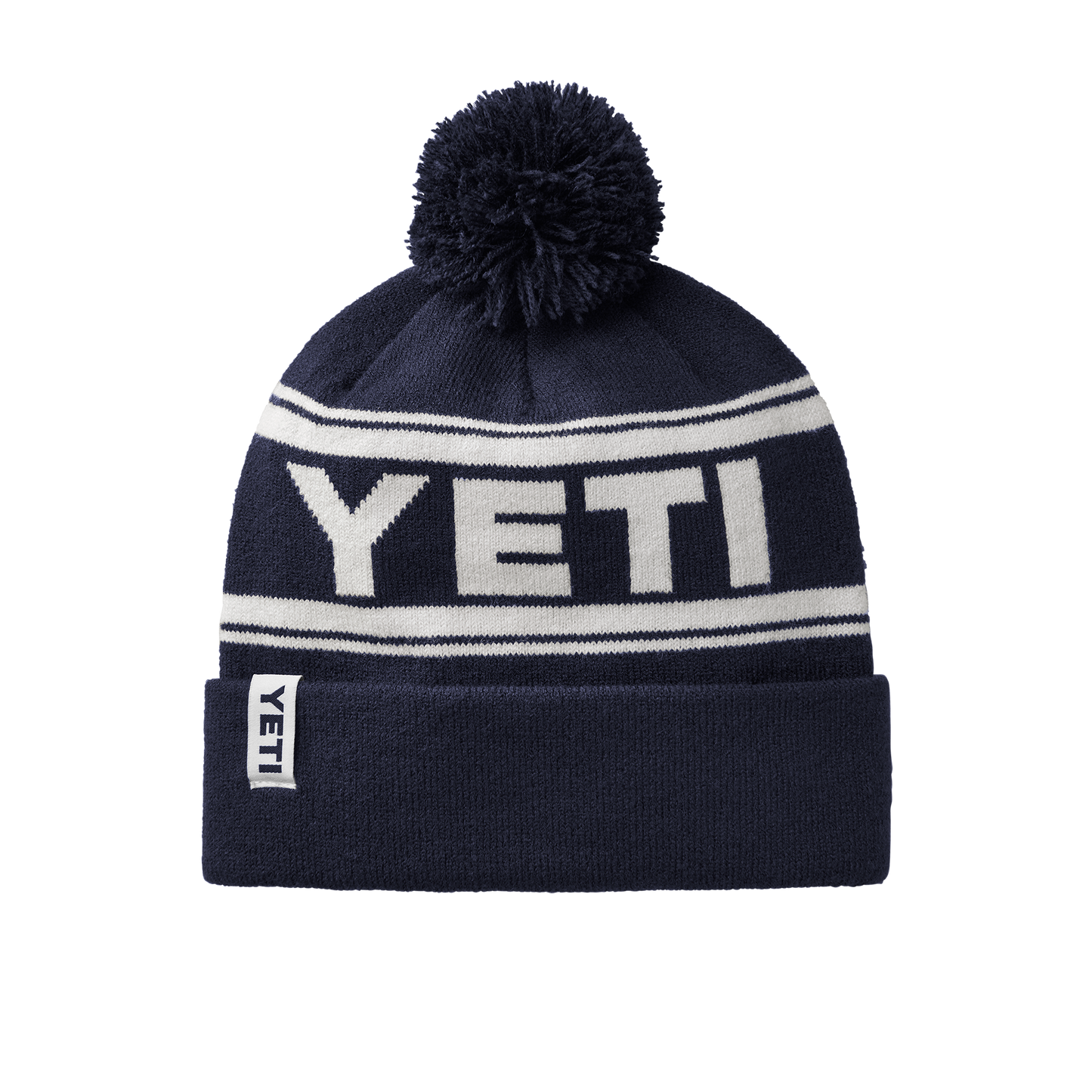 YETI Bonnet Logo Retro Knit Navy/Blanc