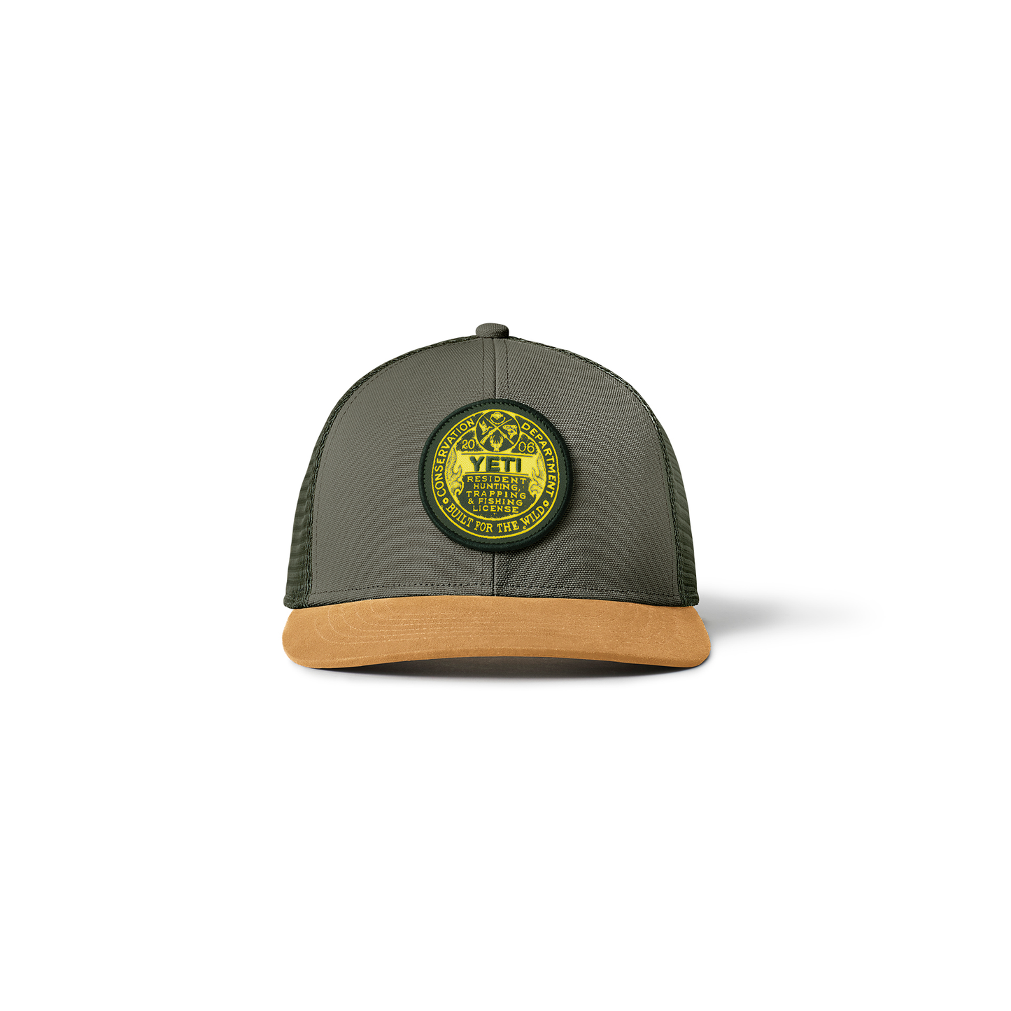 YETI Casquette Trucker Trapping License Highlands Olive/Gold