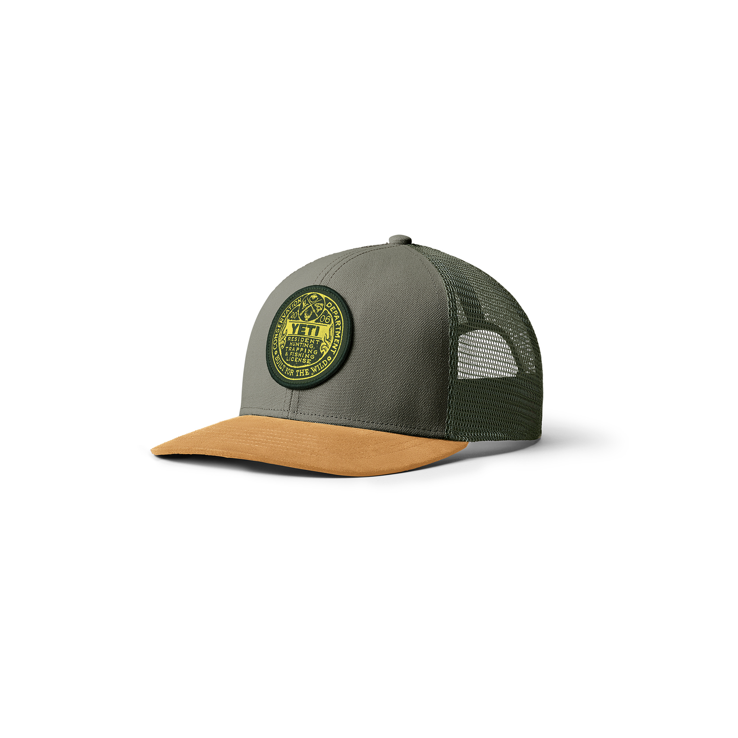 YETI Casquette Trucker Trapping License Highlands Olive/Gold