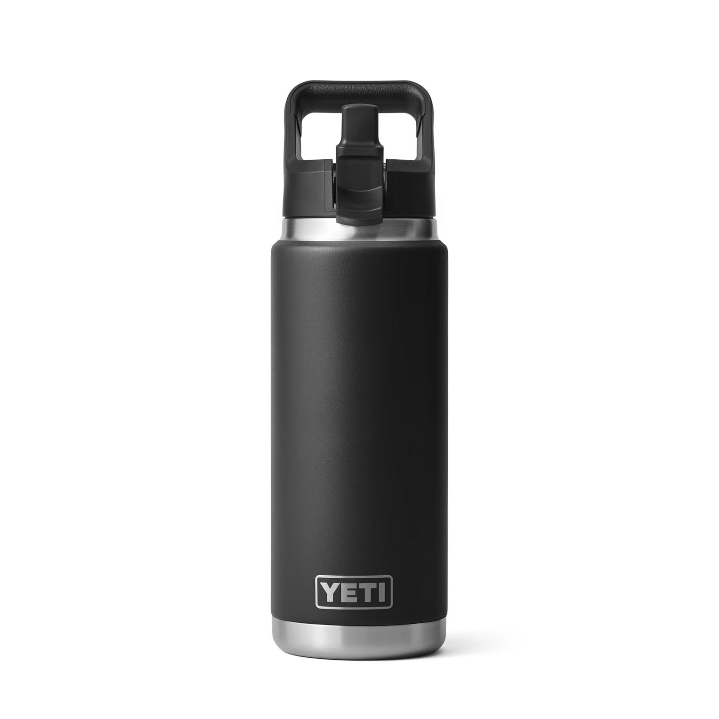 YETI Rambler® Bouteille de 26 oz (739 ml) avec bouchon à paille Noir