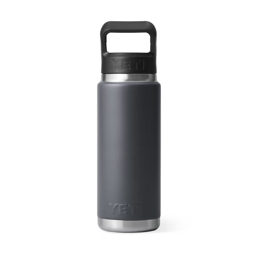 YETI Rambler® Bouteille de 26 oz (739 ml) avec bouchon à paille Charcoal