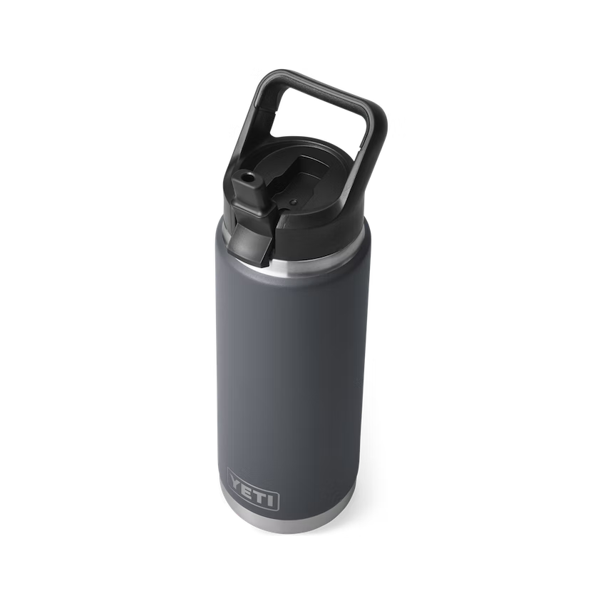YETI Rambler® Bouteille de 26 oz (739 ml) avec bouchon à paille Charcoal