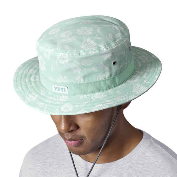 YETI Bob Boonie Floral Print Ice Blue