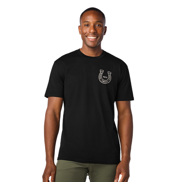 YETI Horseshoe Short Sleeve T-Shirt Black