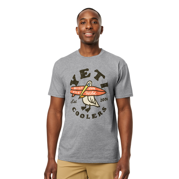 YETI Surf Pelican Short Sleeve T-Shirt Gre
