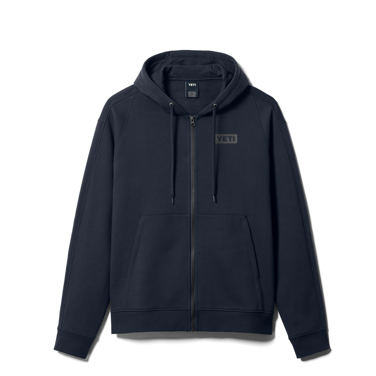 YETI Logo Badge Full Zip Hoodie Navy