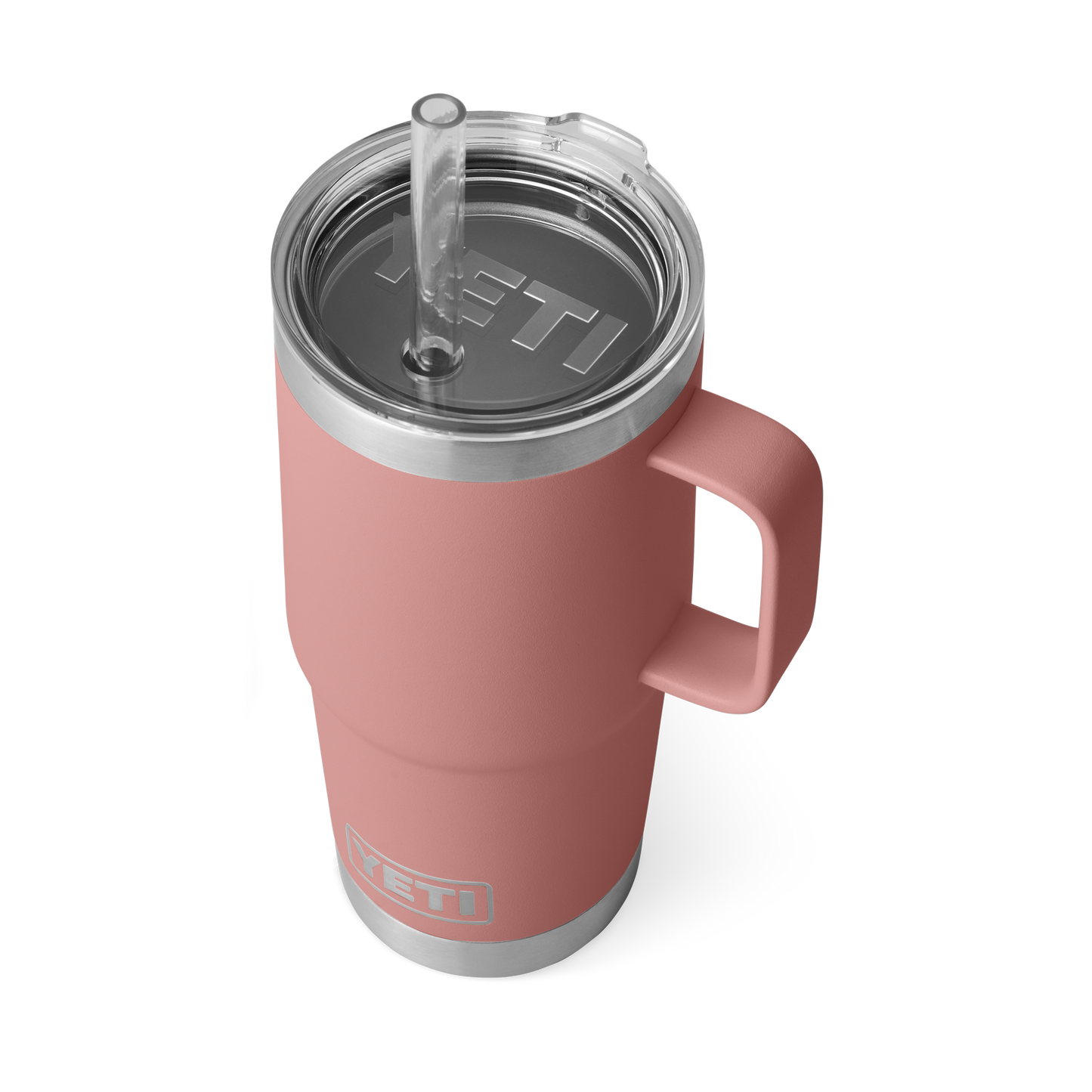 YETI Rambler® Mug De 25 oz (710 ml) Avec couvercle à paille Sandstone Pink