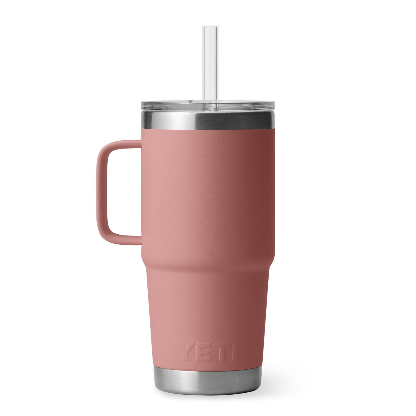 YETI Rambler® Mug De 25 oz (710 ml) Avec couvercle à paille Sandstone Pink