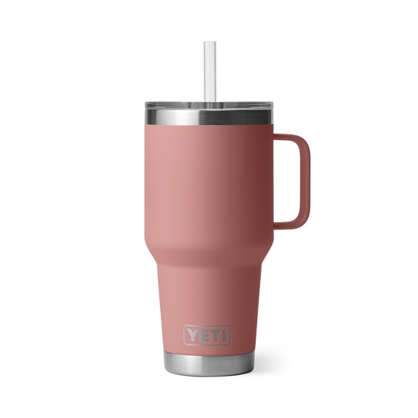 YETI Rambler® Mug De 35 oz (994 ml) Avec couvercle à paille Sandstone Pink