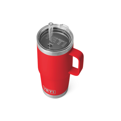 YETI Rambler® Mug De 25 oz (710 ml) Avec couvercle à paille Rescue Red