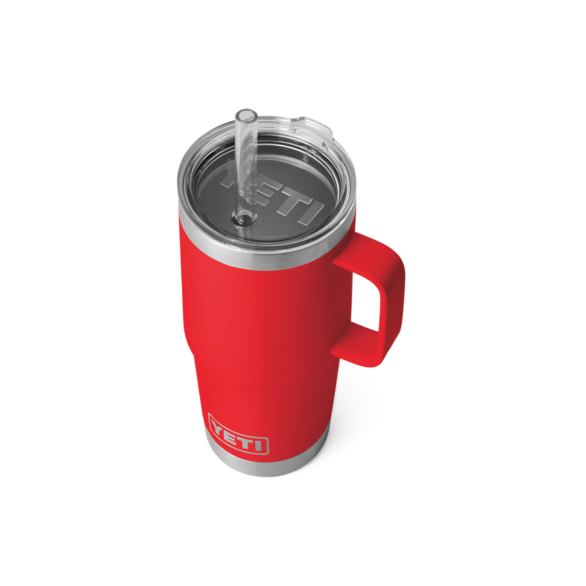 YETI Rambler® Mug De 25 oz (710 ml) Avec couvercle à paille Rescue Red