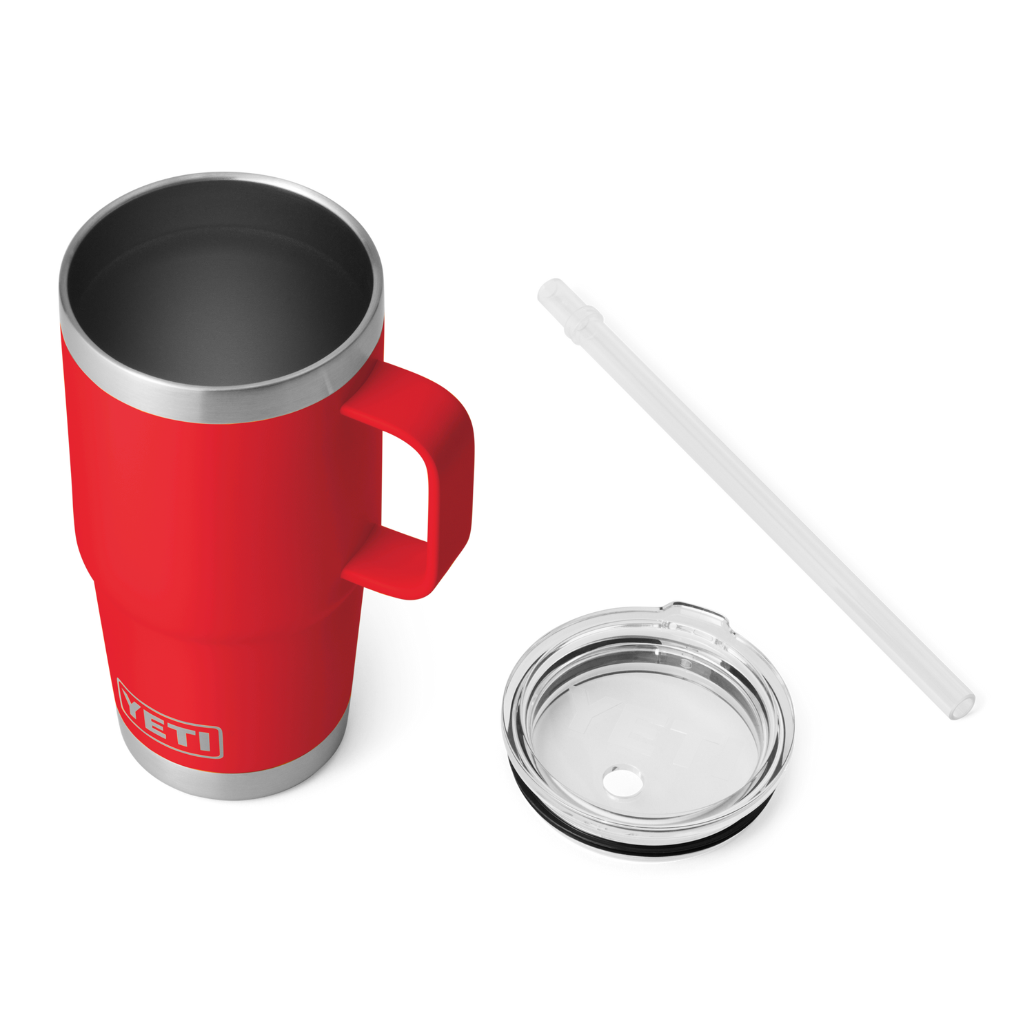 YETI Rambler® Mug De 25 oz (710 ml) Avec couvercle à paille Rescue Red