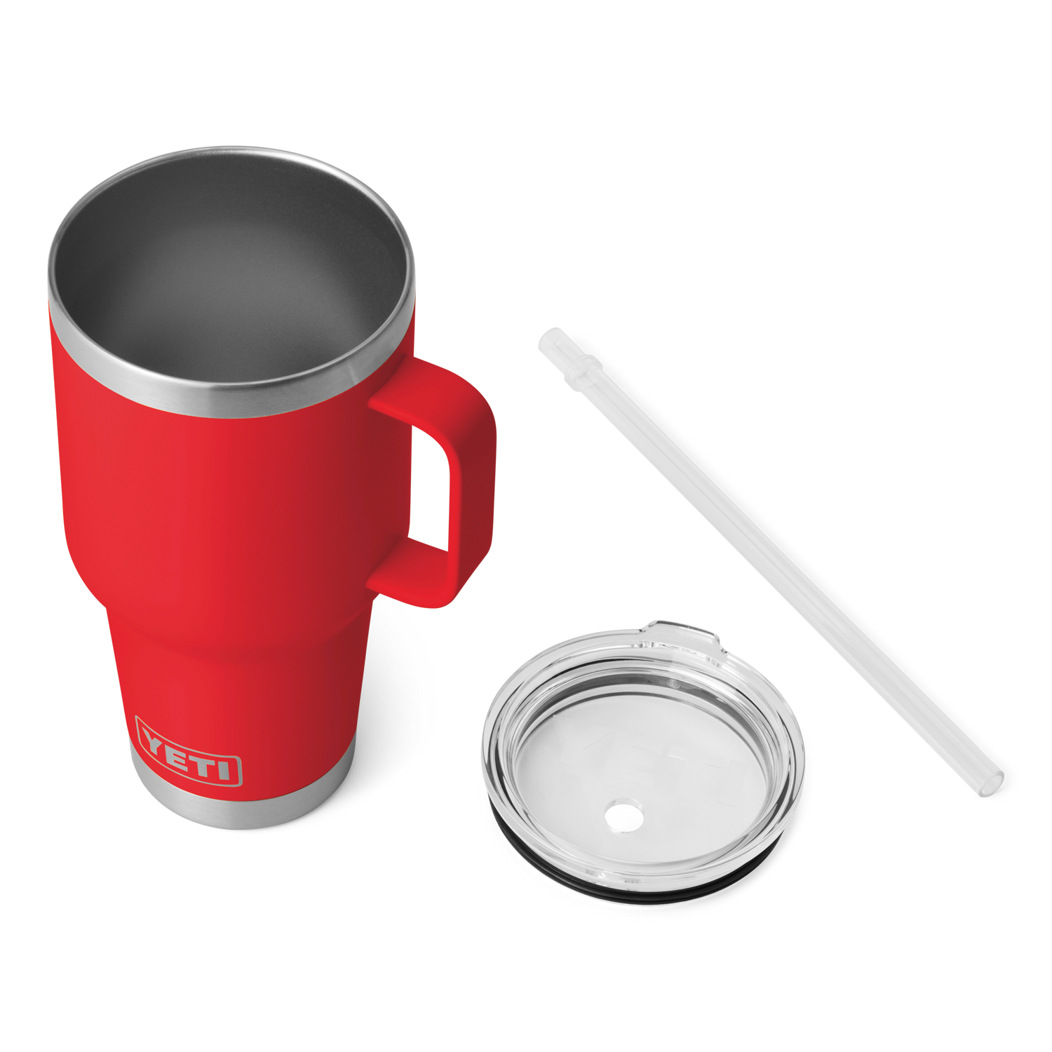 YETI Rambler® Mug De 35 oz (994 ml) Avec couvercle à paille Rescue Red