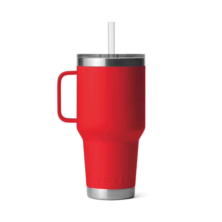 YETI Rambler® Mug De 35 oz (994 ml) Avec couvercle à paille Rescue Red