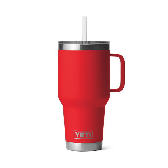 YETI Rambler® Mug De 35 oz (994 ml) Avec couvercle à paille Rescue Red