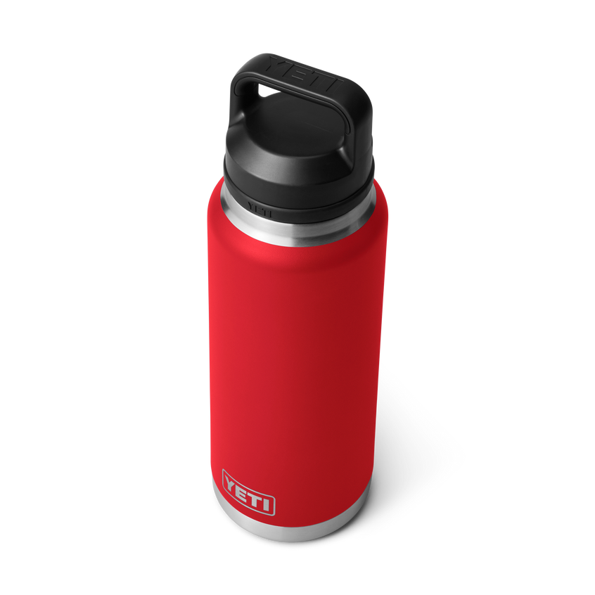 YETI Rambler® Bouteille 36 oz (1065 ml) avec bouchon Chug Rescue Red