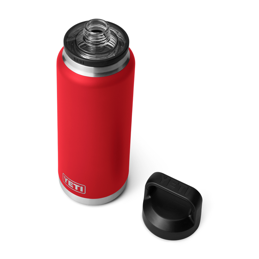 YETI Rambler® Bouteille 36 oz (1065 ml) avec bouchon Chug Rescue Red