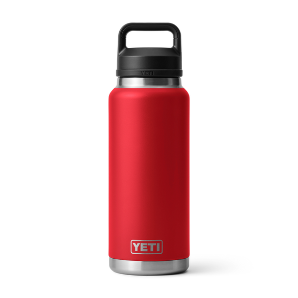 YETI Rambler® Bouteille 36 oz (1065 ml) avec bouchon Chug Rescue Red