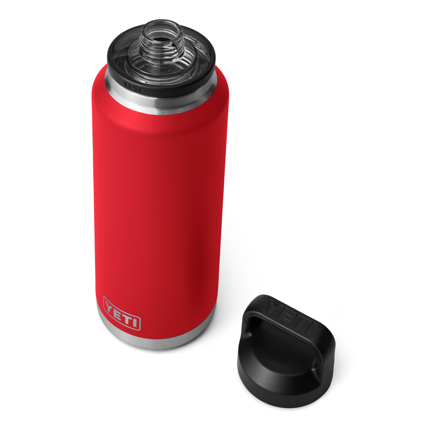 YETI Rambler® Bouteille 46 oz (1,4 l) avec bouchon Chug Rescue Red