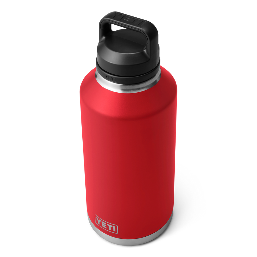 YETI Rambler® Bouteille 64 oz (1,9 l) avec bouchon Chug Rescue Red