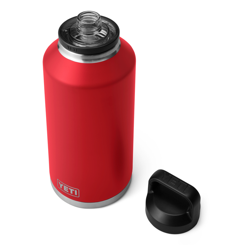 YETI Rambler® Bouteille 64 oz (1,9 l) avec bouchon Chug Rescue Red