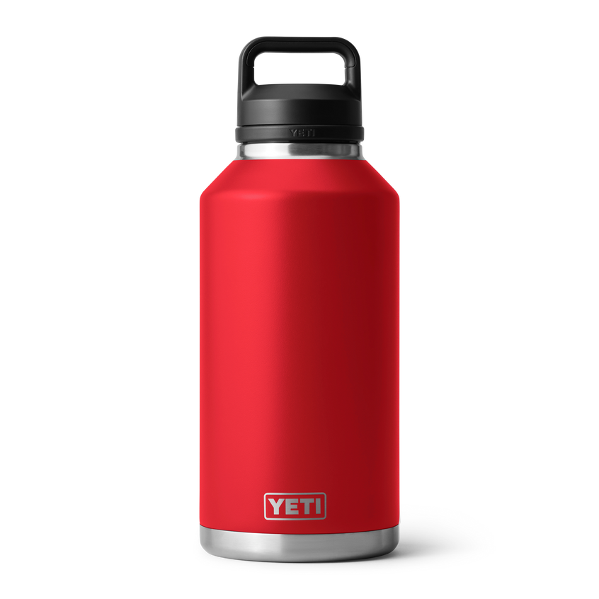 YETI Rambler® Bouteille 64 oz (1,9 l) avec bouchon Chug Rescue Red