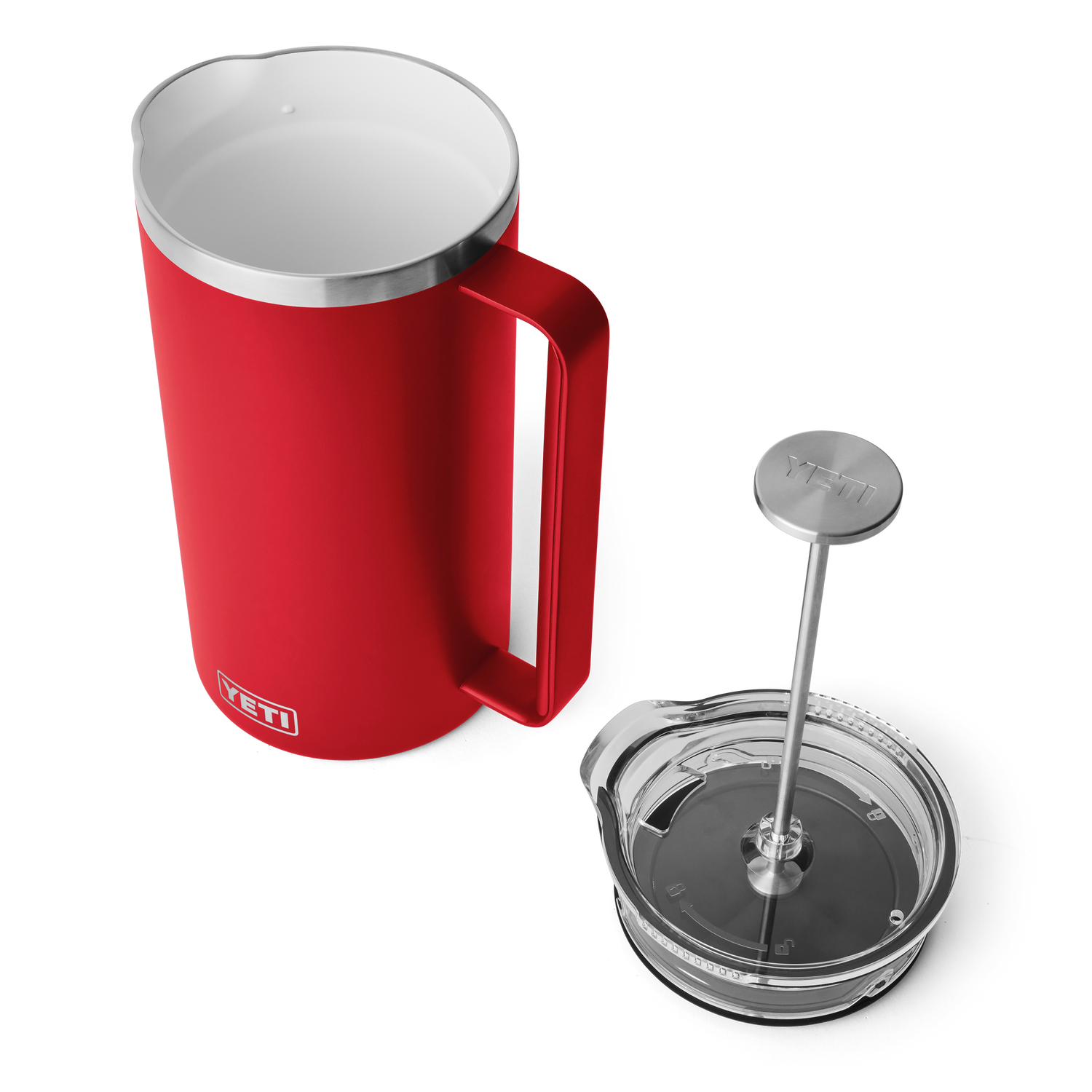 YETI Cafetière à piston Rambler® de 64 oz Rescue Red