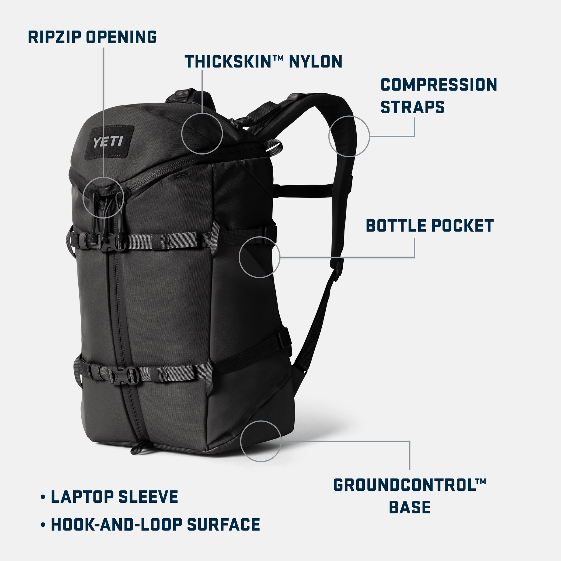 YETI Ranchero™ 22L Backpack Dark Cape Taupe