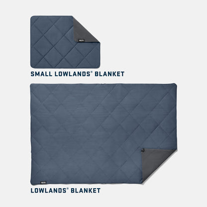 YETI Small Lowlands Blanket and Lowlands Blanket size comparison