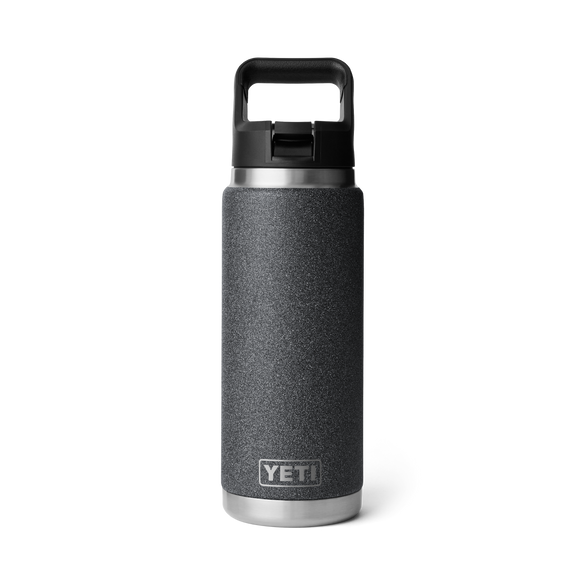 YETI Rambler® Bouteille de 26 oz (739 ml) avec bouchon à paille Black Stone