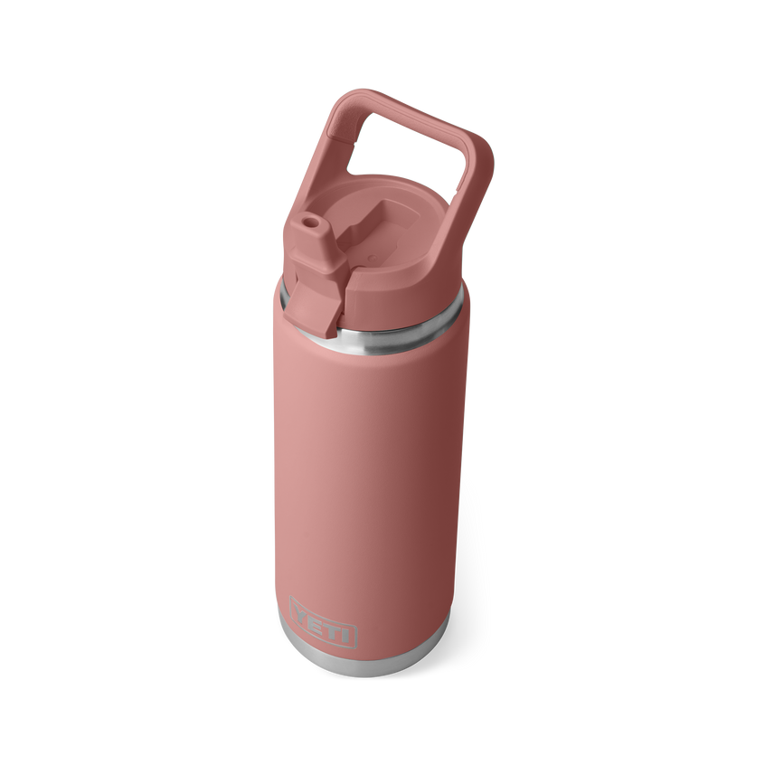 YETI Rambler® Bouteille de 26 oz (739 ml) avec bouchon à paille Sandstone Pink