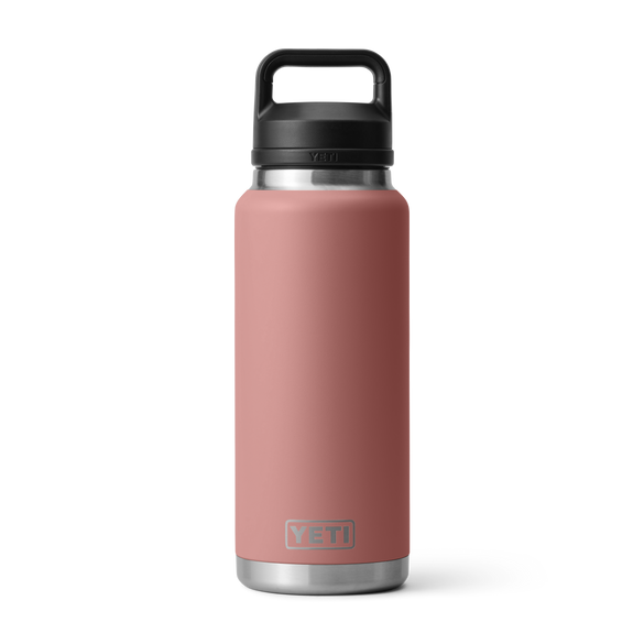 YETI Rambler® Bouteille 36 oz (1065 ml) avec bouchon Chug Sandstone Pink