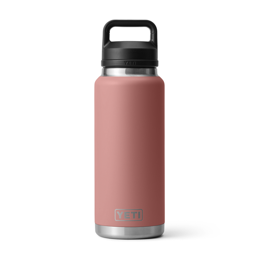 YETI Rambler® Bouteille 36 oz (1065 ml) avec bouchon Chug Sandstone Pink