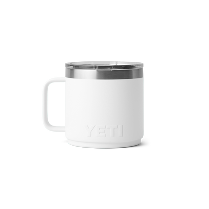 Tasse empilable Rambler® YETI 14 oz (414 ml) Blanc