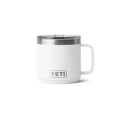 Tasse empilable Rambler® YETI 14 oz (414 ml) Blanc