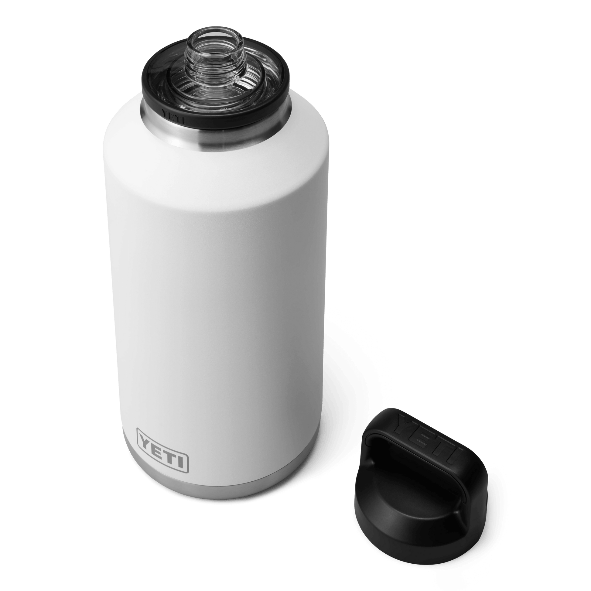 YETI Rambler® Bouteille 64 oz (1,9 l) avec bouchon Chug Blanc