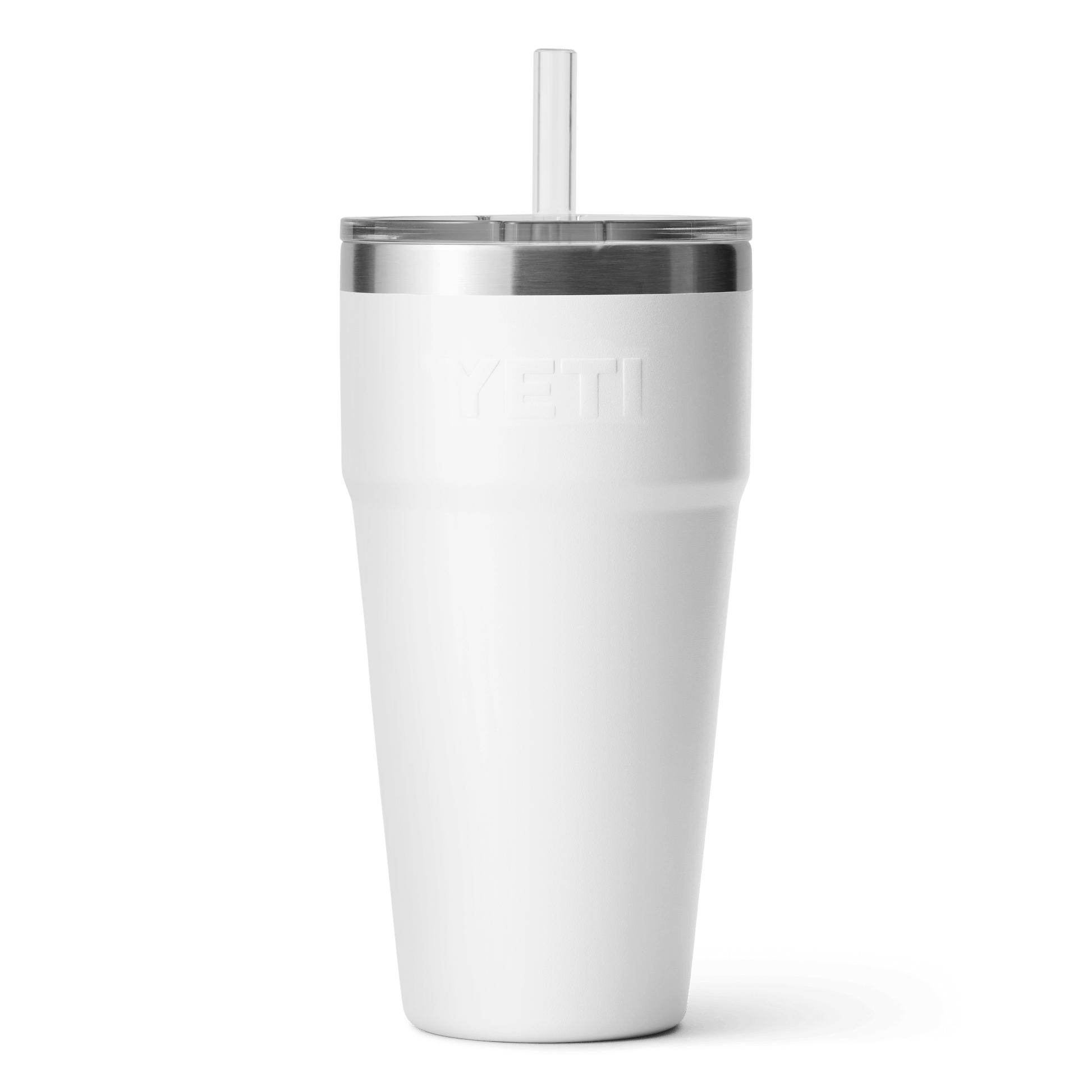 YETI Rambler® Verre 26 oz (760 ml) avec couvercle à paille Blanc