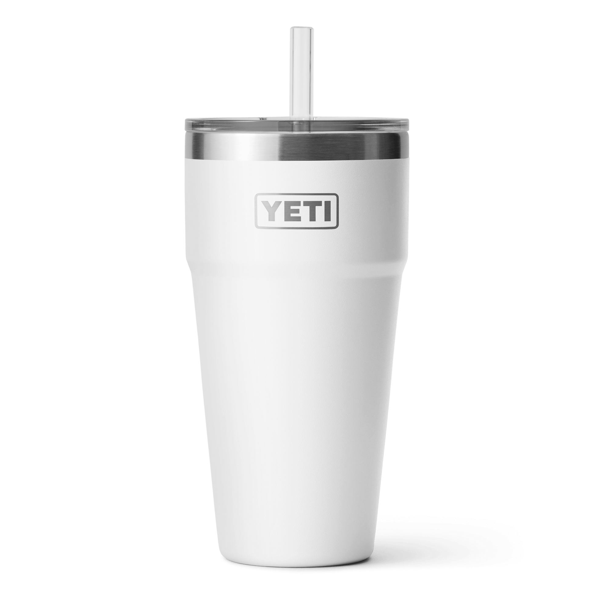 YETI Rambler® Verre 26 oz (760 ml) avec couvercle à paille Blanc