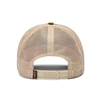 YETI COOLERS Flat Brim Rope Hat Camo Brown