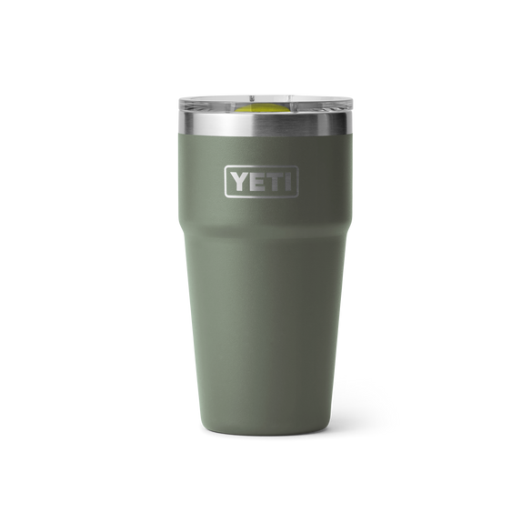 YETI Rambler® 20 oz (591 ml) Stackable Cup Camp Green / Firefly Yellow