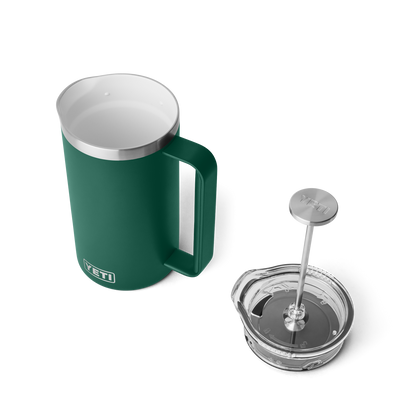 YETI Cafetière à piston Rambler™ de 34 oz (1 L) Black Forest Green