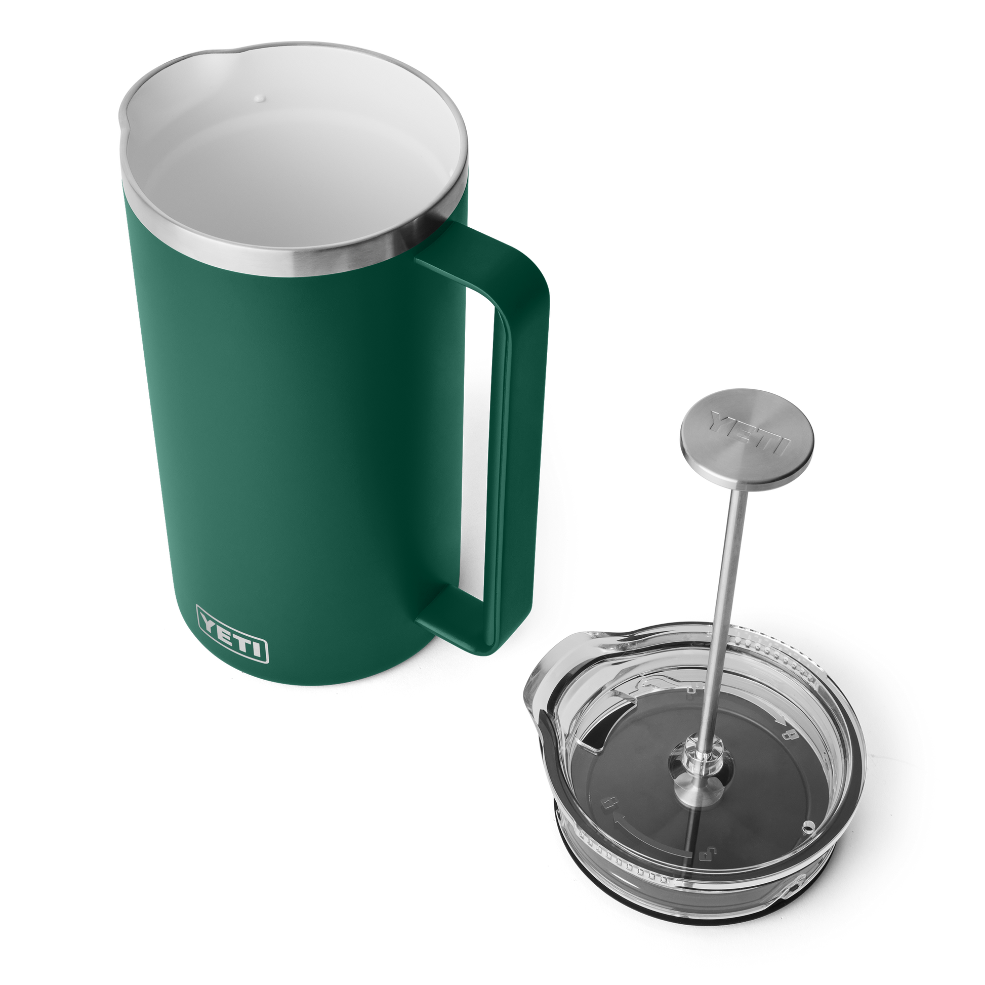 YETI Cafetière à piston Rambler™ de 64 oz (1,9 L) Black Forest Green