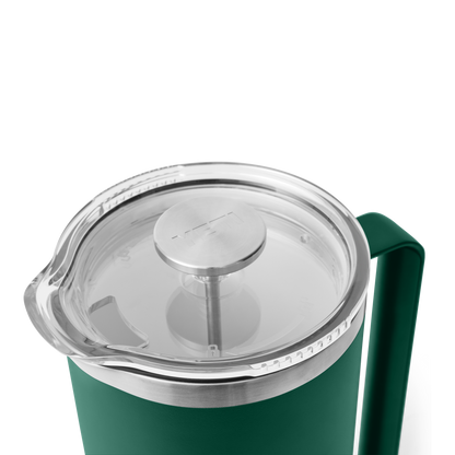 YETI Cafetière à piston Rambler™ de 64 oz (1,9 L) Black Forest Green