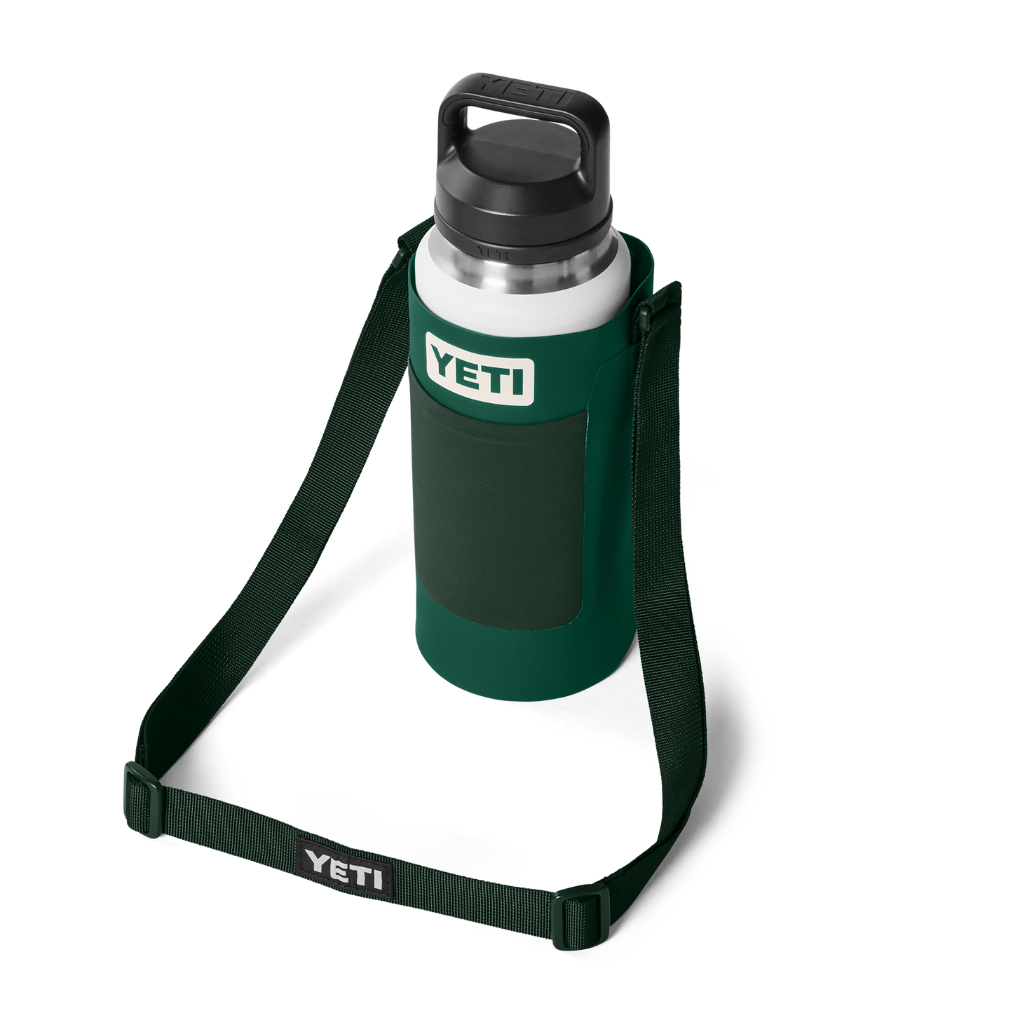 YETI Rambler® Bottle Sling Grand Black Forest Green